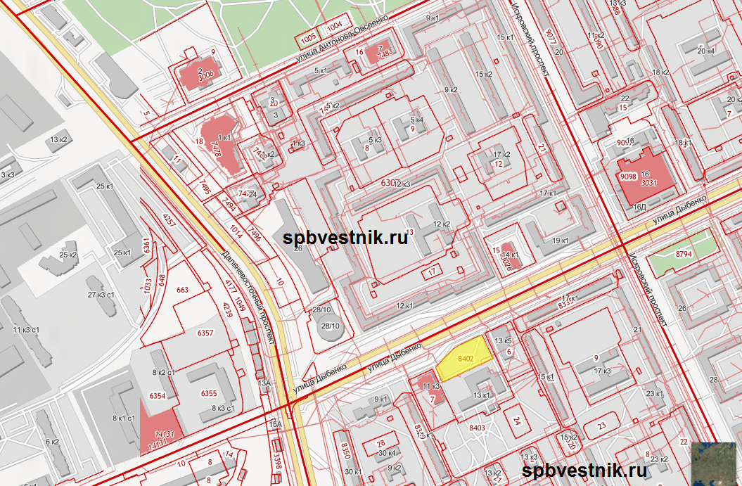 Карта спб дальневосточный проспект