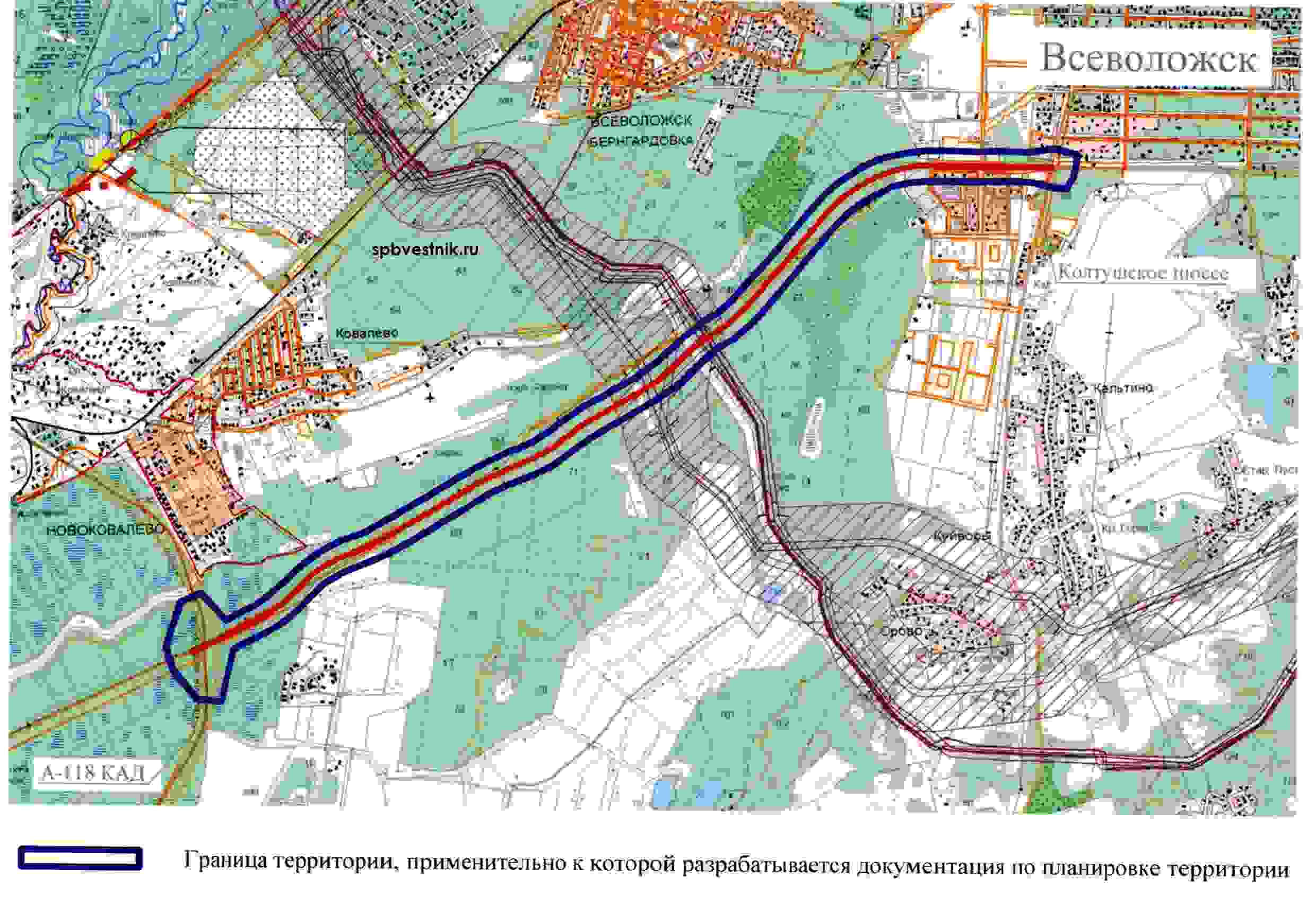 Проект продолжения ириновского проспекта