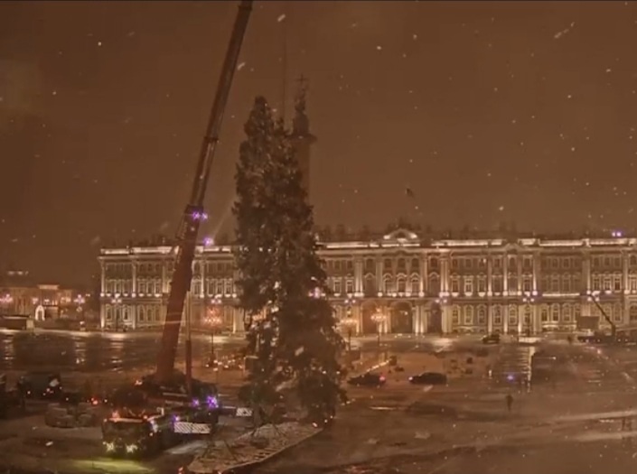 Елка на дворцовой площади 2023 спб